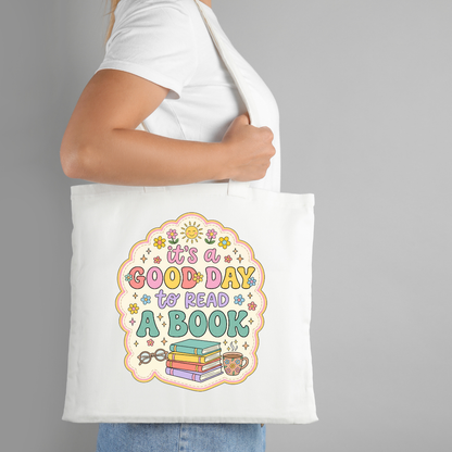 A Good Day to read a book Tote Bag | Long Handle