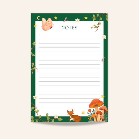 Woodland Escape: A5 Forest Notepad