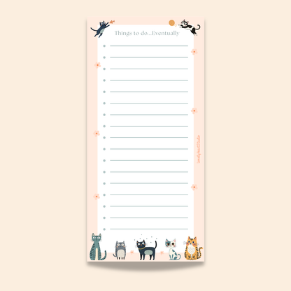 Things to Do - Boho Cats Notepad