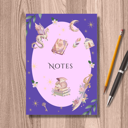 Enchanting Fantasy A5 Lined Notebook