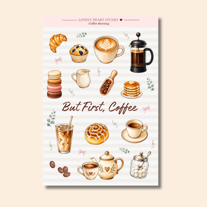 Coffee Morning Sticker Sheet