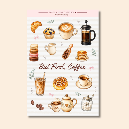 Coffee Morning Sticker Sheet