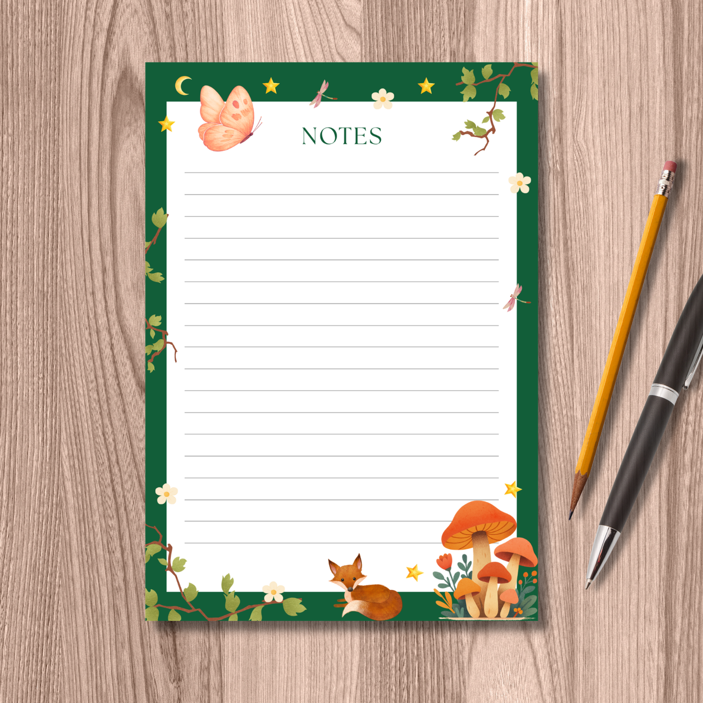 Woodland Escape: A5 Forest Notepad