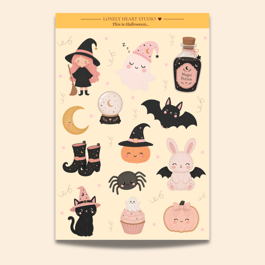 Halloween Pastel Sticker Sheet