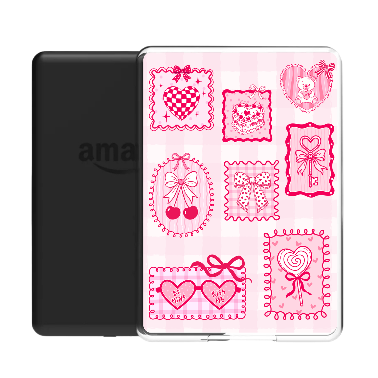 Pink Romance Stamps Coquette Kindle/E-Reader Inserts
