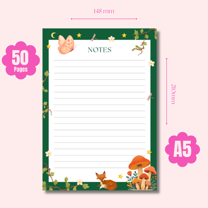 Woodland Escape: A5 Forest Notepad