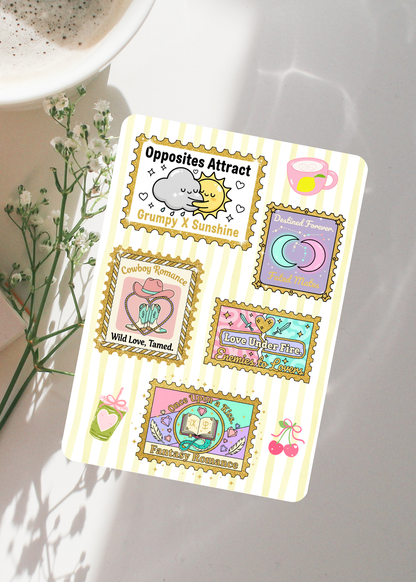 Romance Trope Pastel Coquette Kindle/E-Reader Inserts