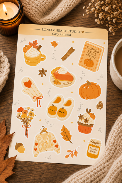 Cosy Autumn Sticker Sheet