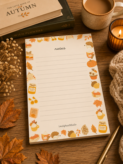 Cosy Autumn A5 Notepad