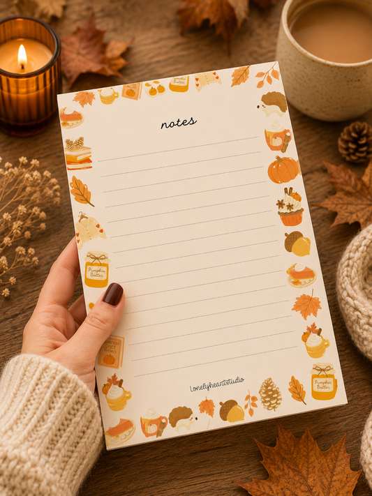 Cosy Autumn A5 Notepad