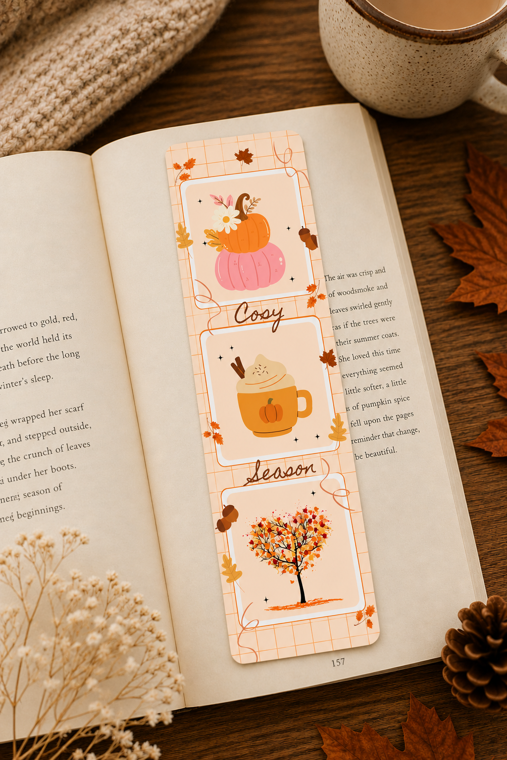 Cosy Autumn vibes Bookmark