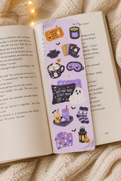 Spooky Sleepover Linen finish Bookmark