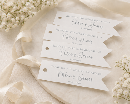 Baby Shower Personalised Foiled Favour Tags