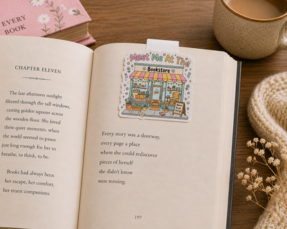 Meet me at the Bookstore Magnetic bookmark