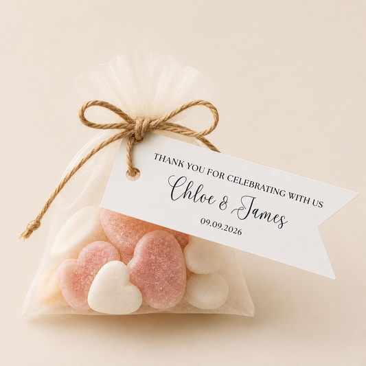 Baby Shower Personalised Foiled Favour Tags