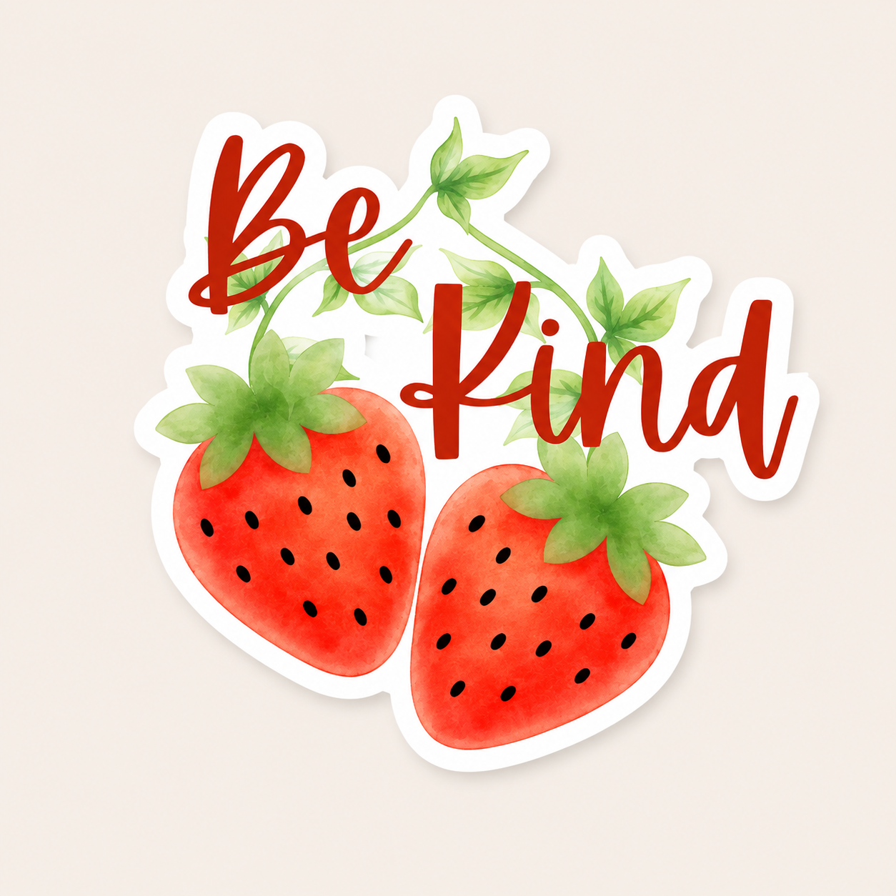 Be Kind Strawberry Stiicker