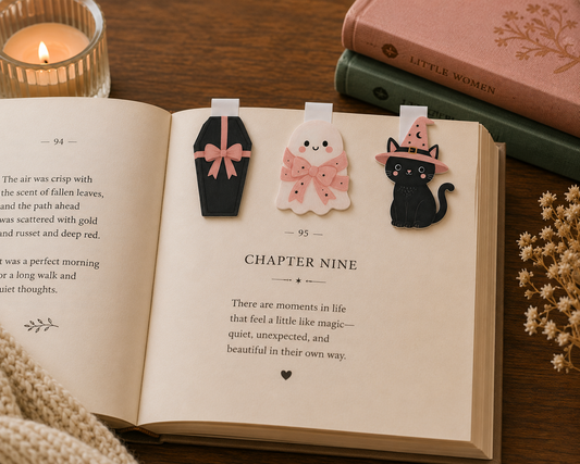 Pastel Halloween Mini Magnetic Page Markers - Set of 3