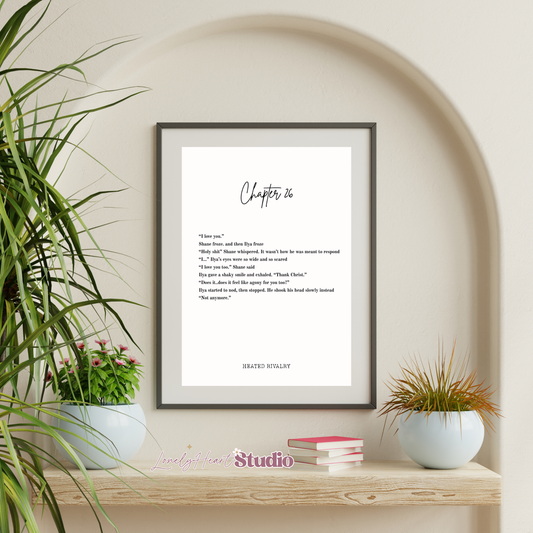 Heated Rivalry Chapter 26 Wall Print - Original Edition