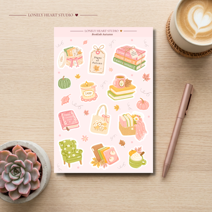 Bookish Autumn Sticker Sheet