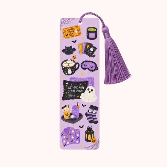 Spooky Sleepover Linen finish Bookmark