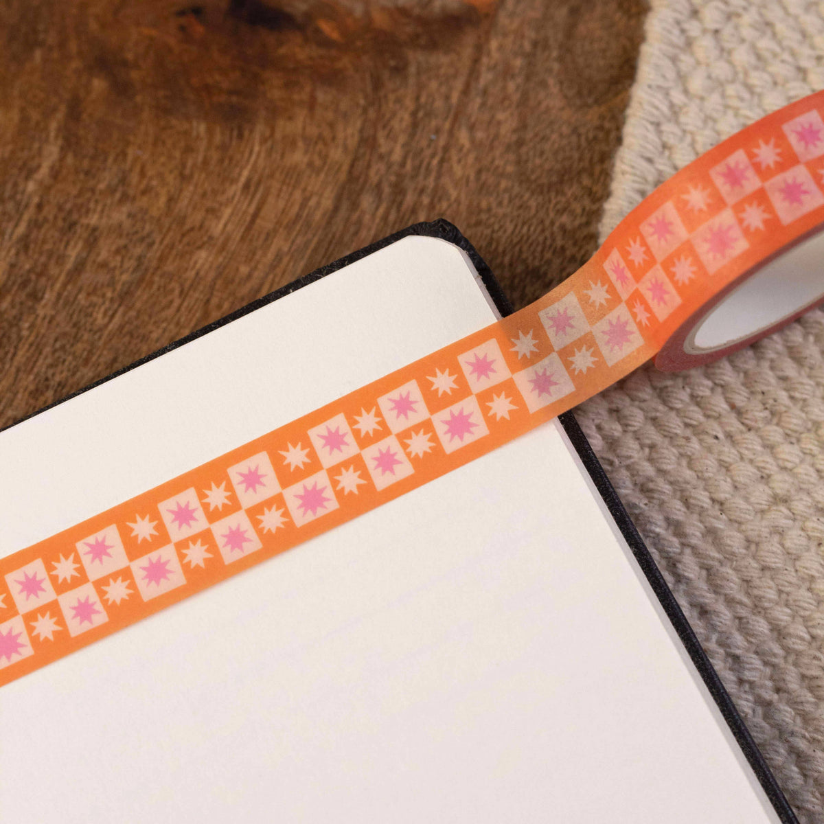 Pink & Orange Washi Tape Set | Pattern Stationery Gift