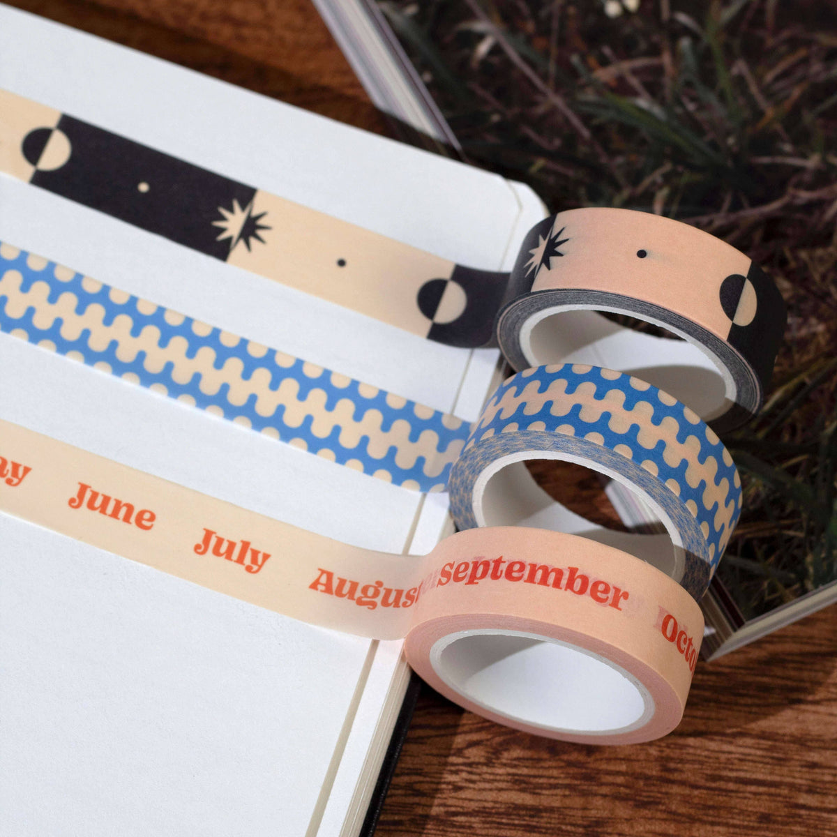 Months of the Year Washi Tape | Monthly Planner Paper Tape