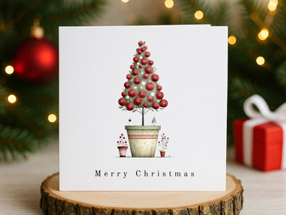 Handmade Christmas Cards, Festive Topiary Tree Designs