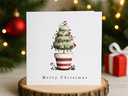 Handmade Christmas Cards, Festive Topiary Tree Designs