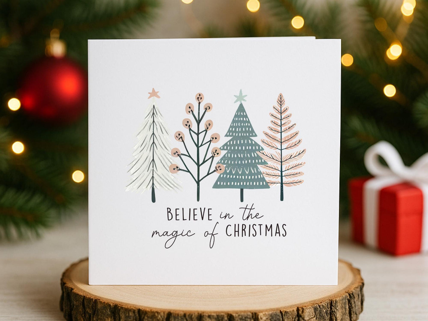 Handmade Boho Christmas Cards