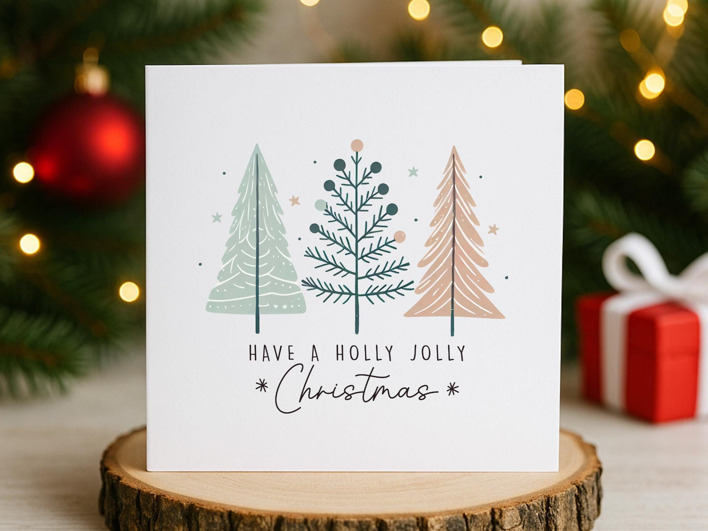 Handmade Boho Christmas Cards