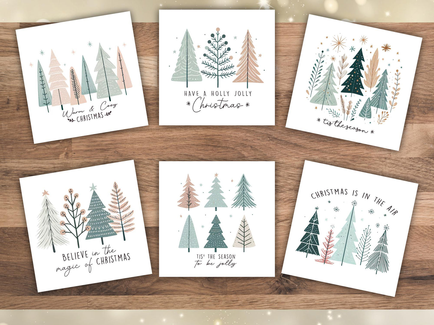 Handmade Boho Christmas Cards