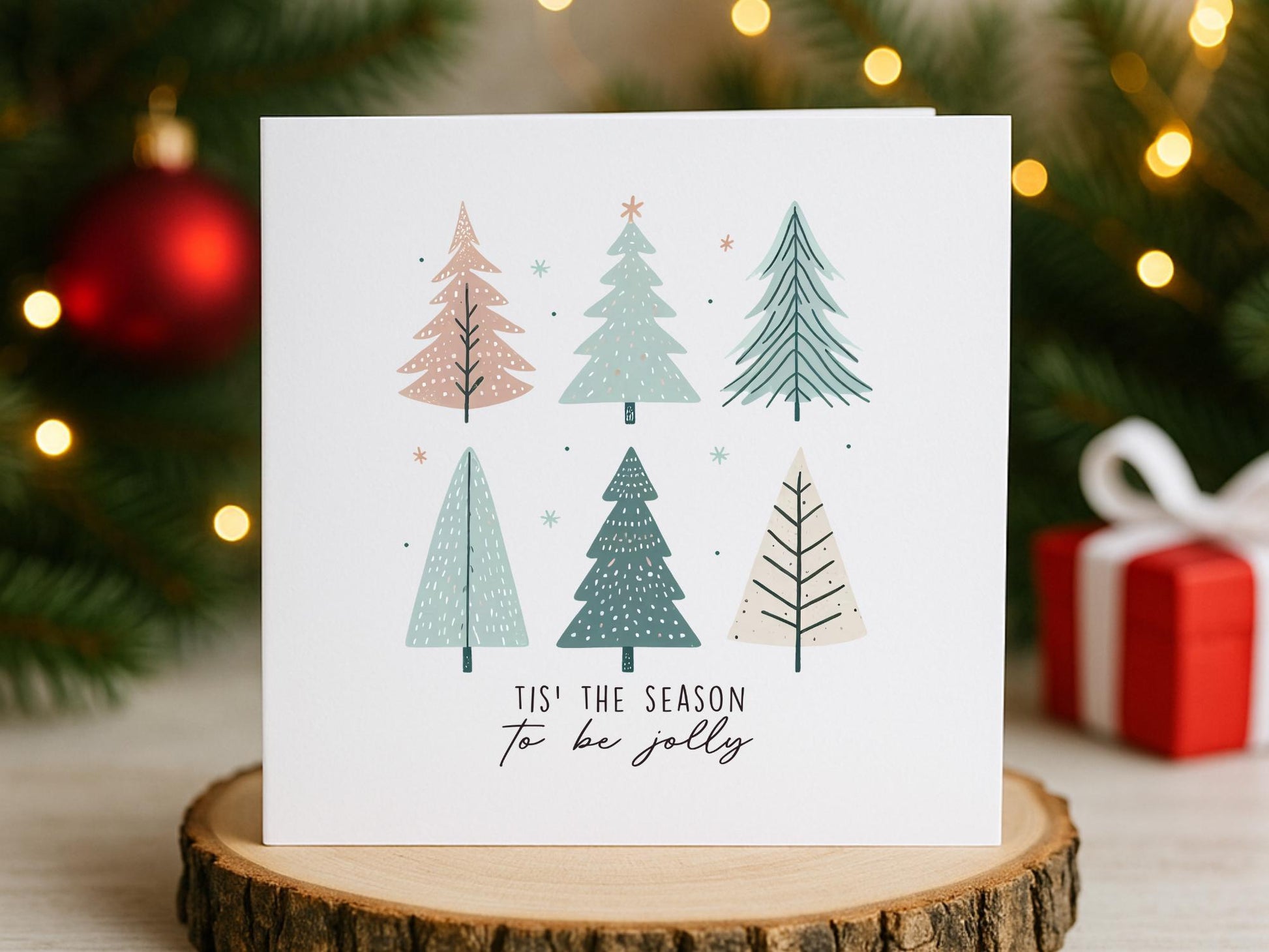 Handmade Boho Christmas Cards