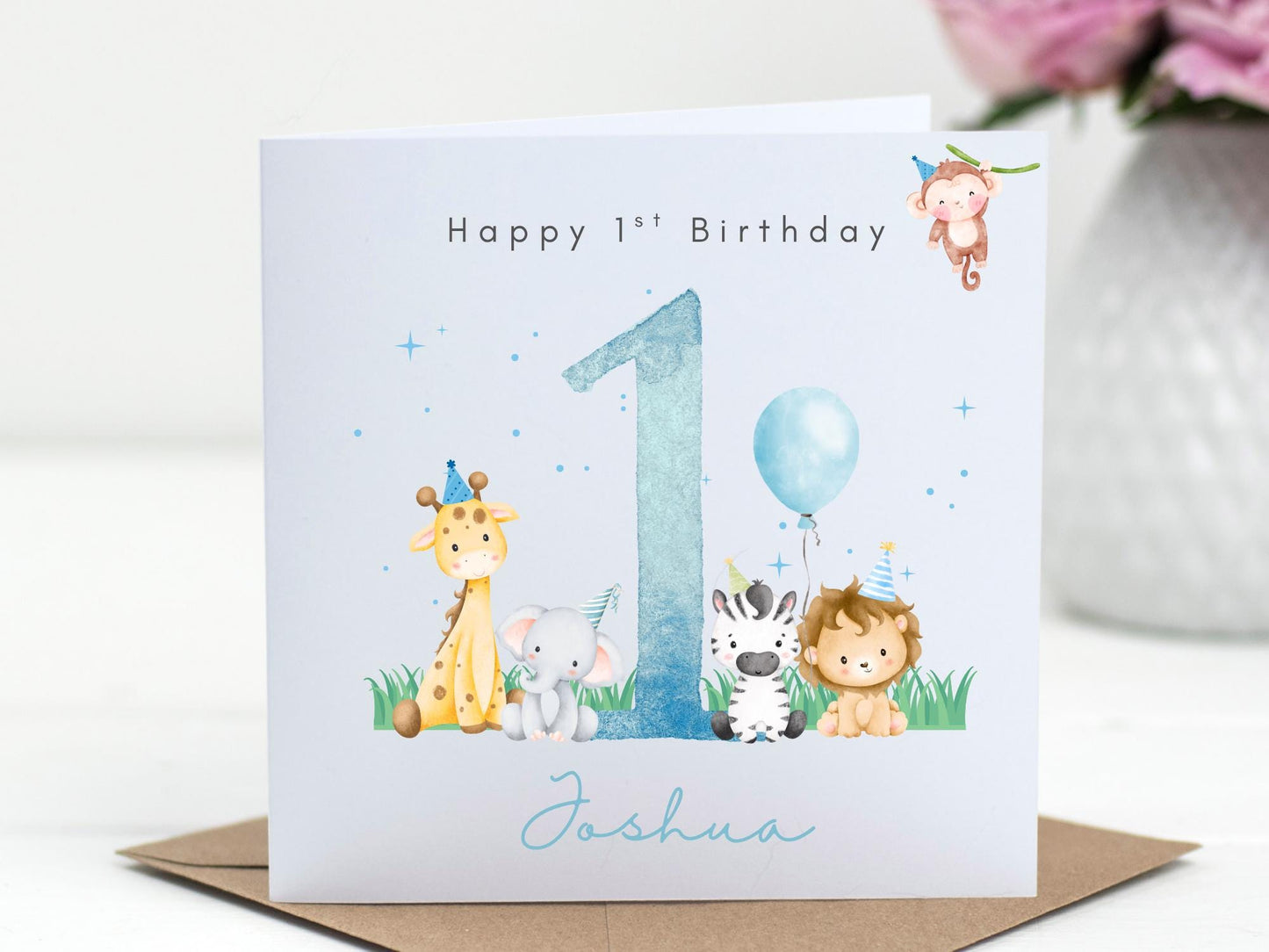 Personalised 1st Birthday Card Boy