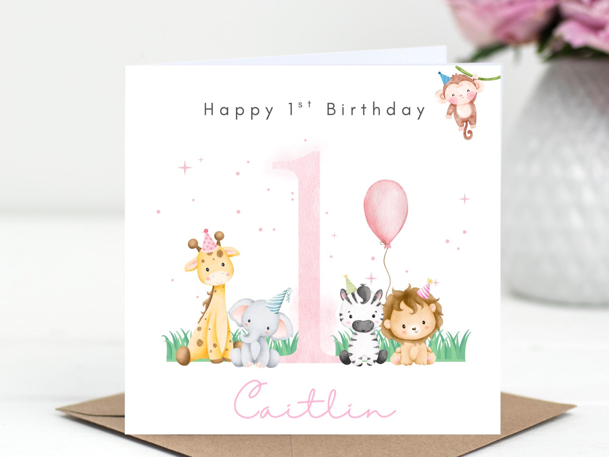 Personalised 1st Birthday Card