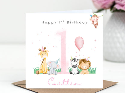 Personalised 1st Birthday Card