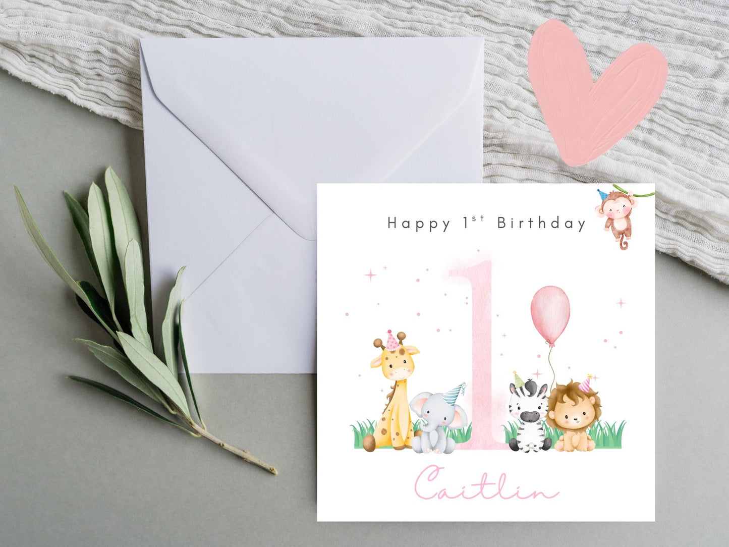 Personalised 1st Birthday Card