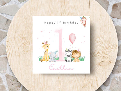 Personalised 1st Birthday Card