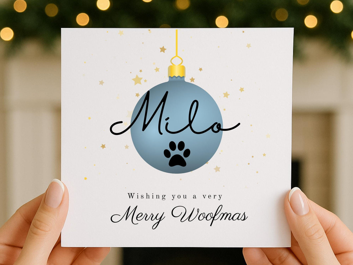 Personalised Dog Christmas Card