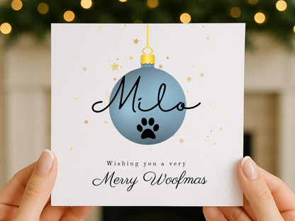 Personalised Dog Christmas Card