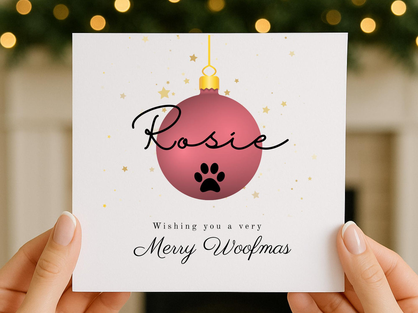 Personalised Dog Christmas Card