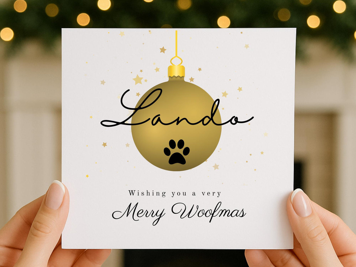 Personalised Dog Christmas Card