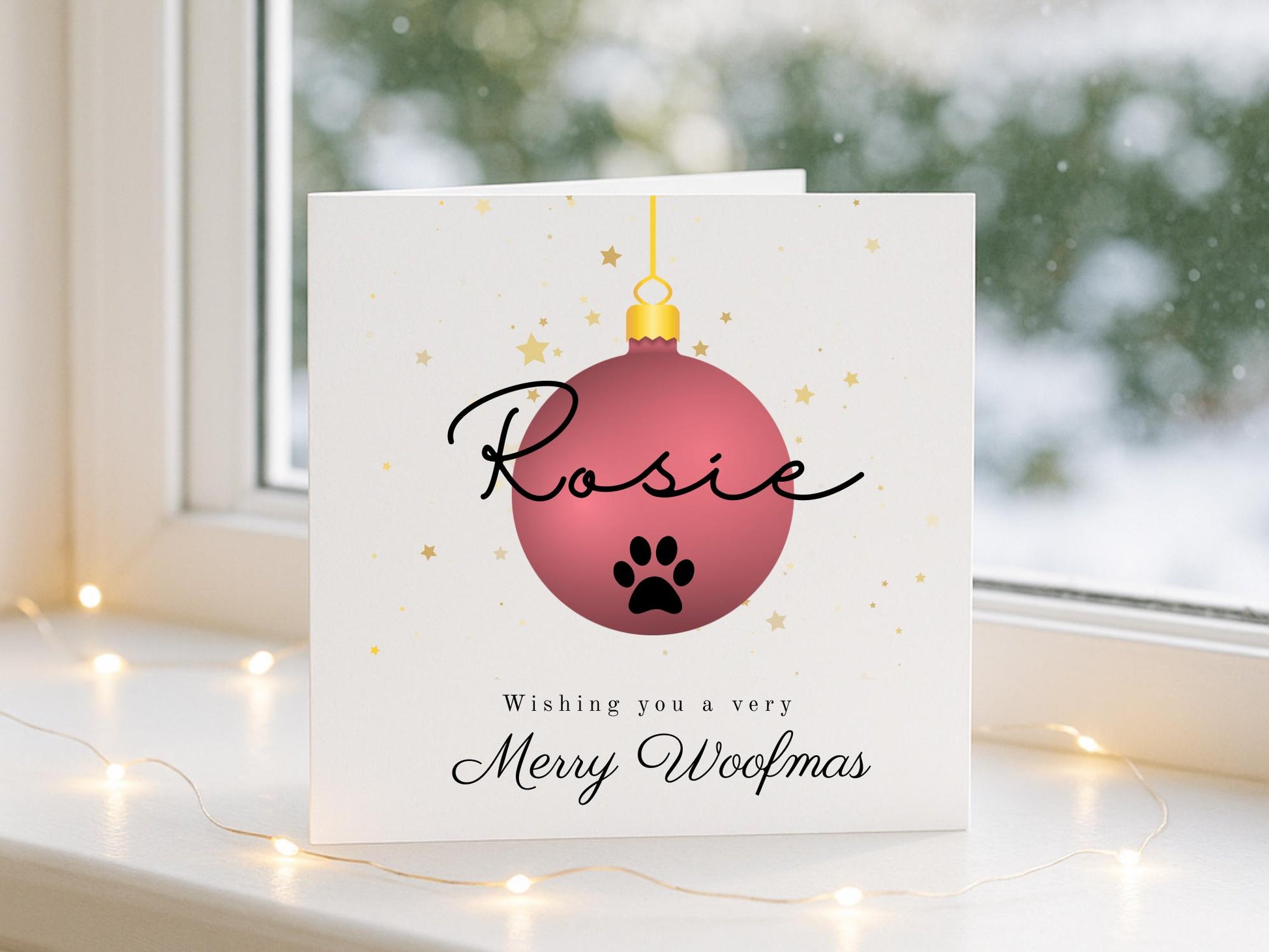 Personalised Dog Christmas Card
