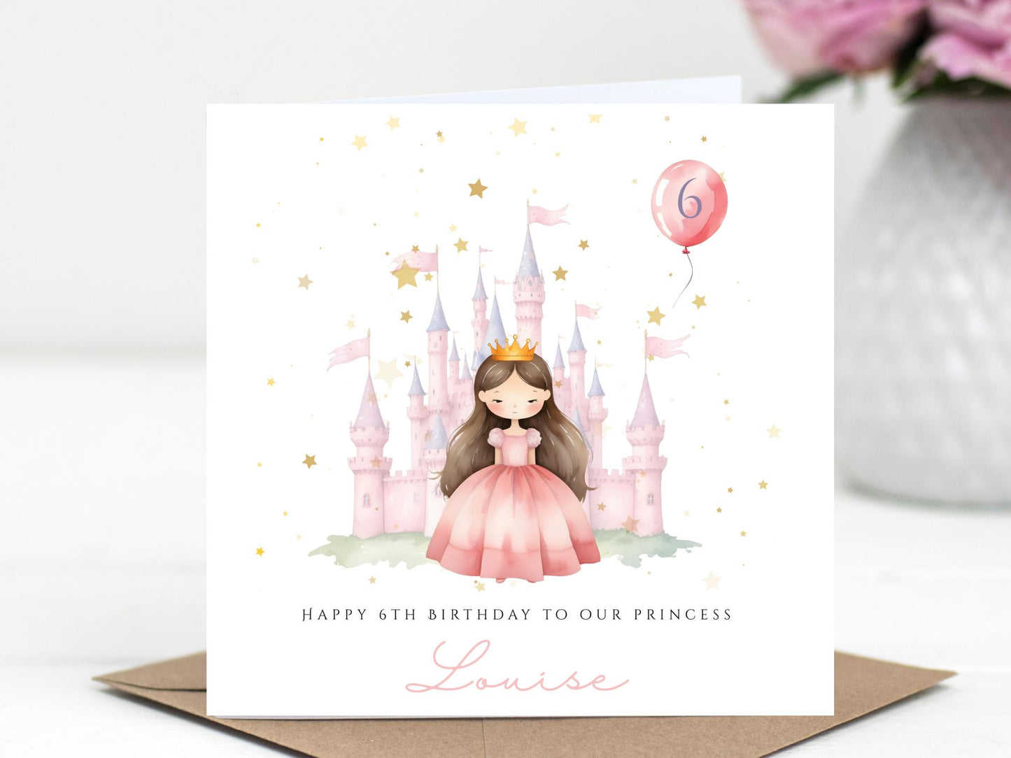Princess Birthday Card – Personalised