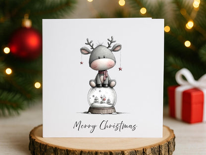 Handmade Whimsical Animal Christmas Cards