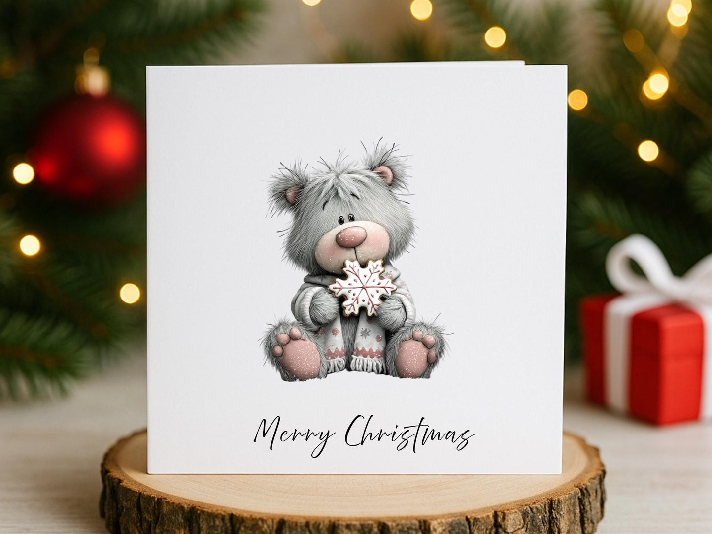 Handmade Whimsical Animal Christmas Cards