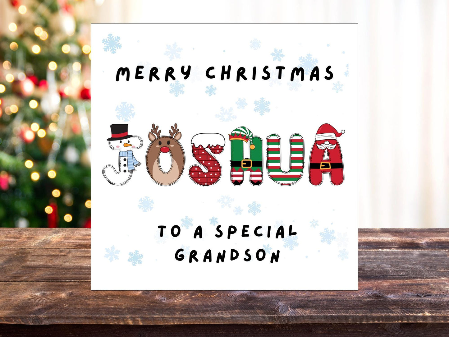 Personalised Christmas Card with any Name