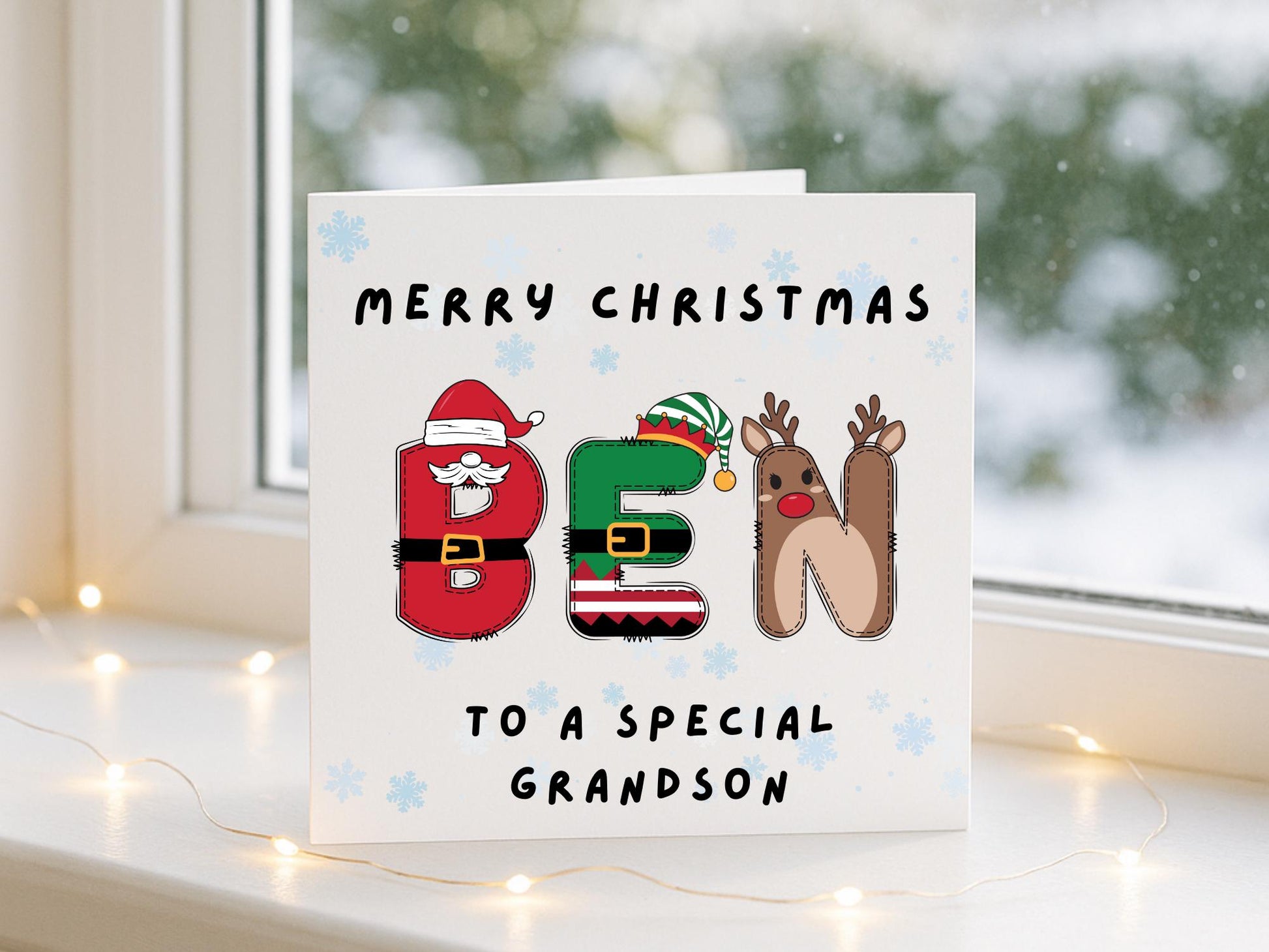 Personalised Christmas Card with any Name