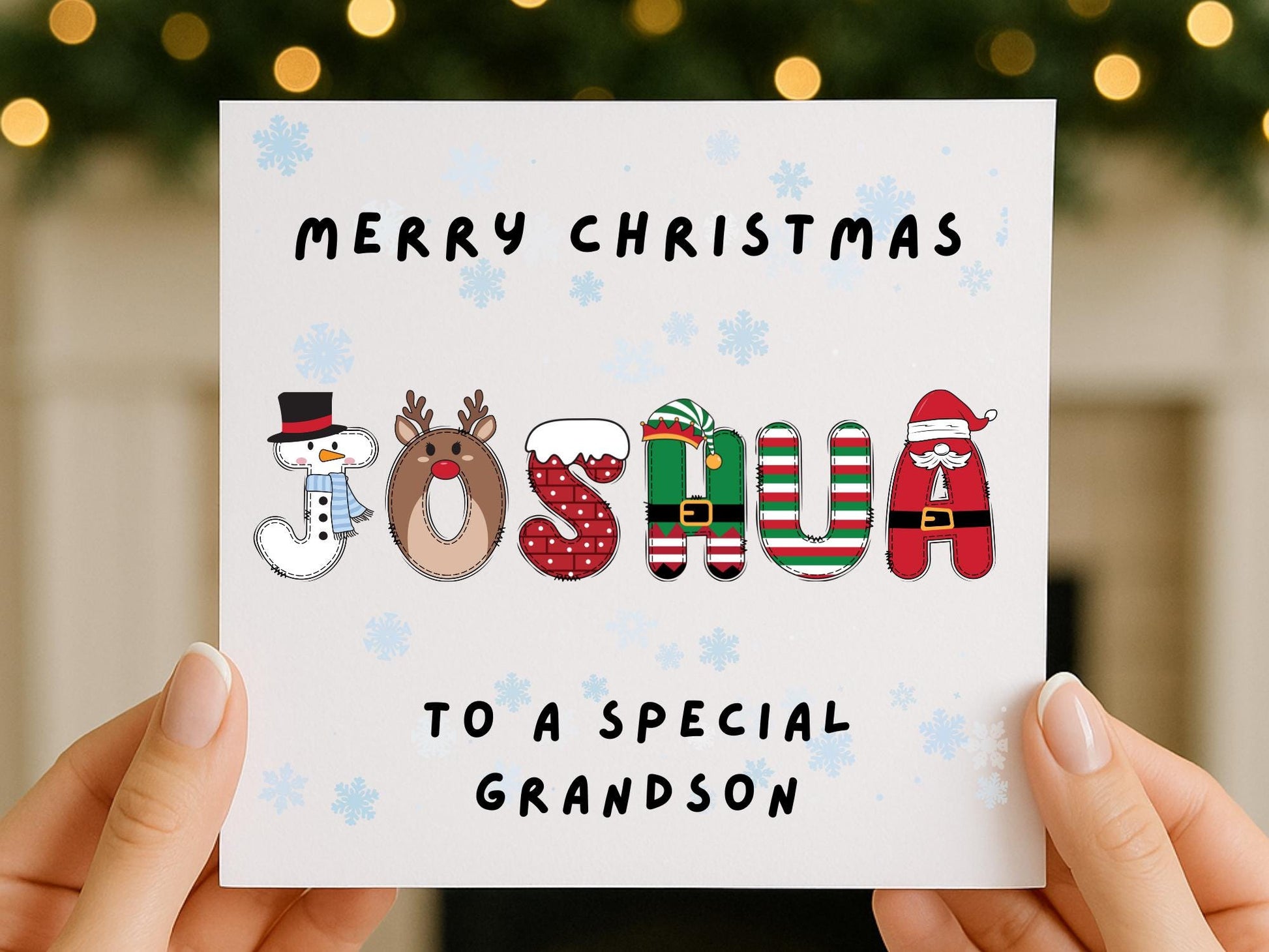 Personalised Christmas Card with any Name