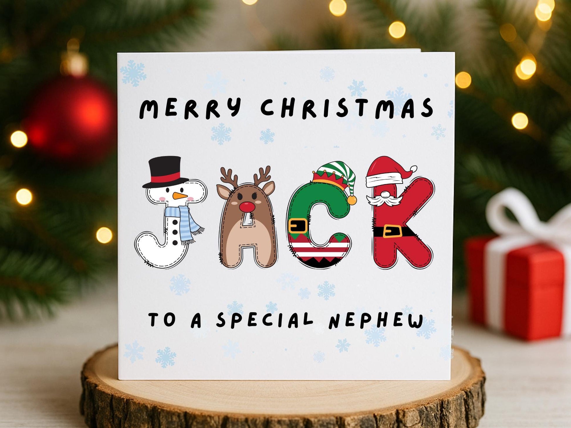 Personalised Christmas Card with any Name