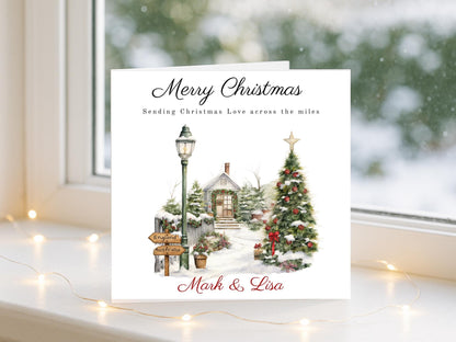Personalised Long Distance Christmas Card